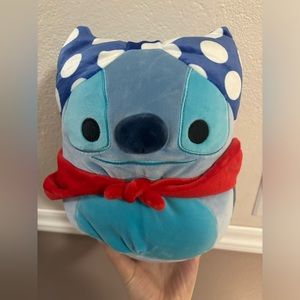 Stitch with Bikini on His Head Disney Squishmallow 8” Stuffed Plush Toy